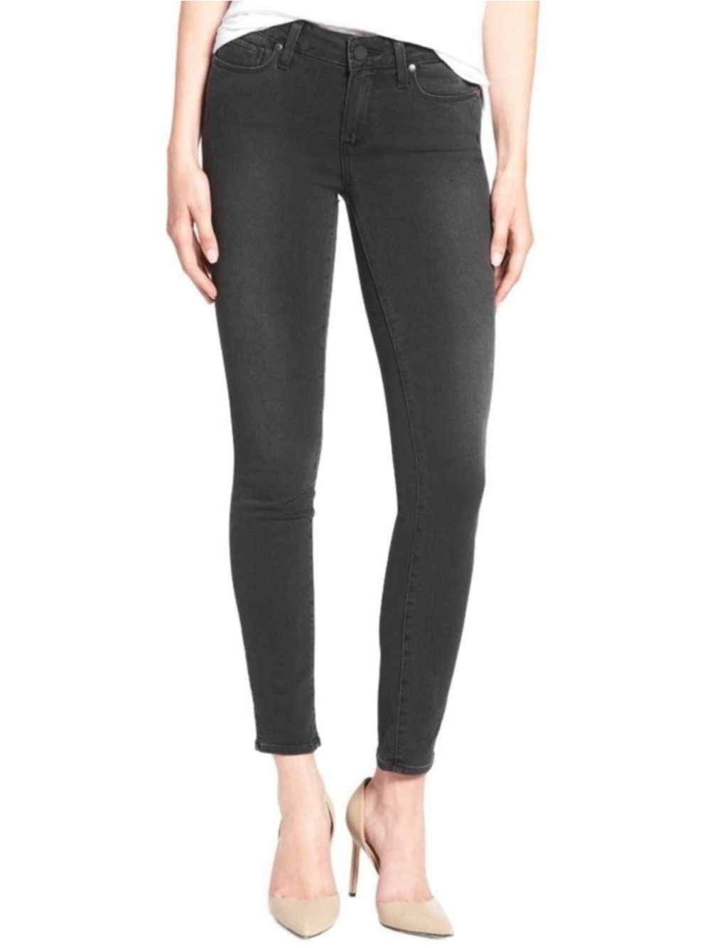 PAIGE Verdugo Ankle Jeans in Light Black